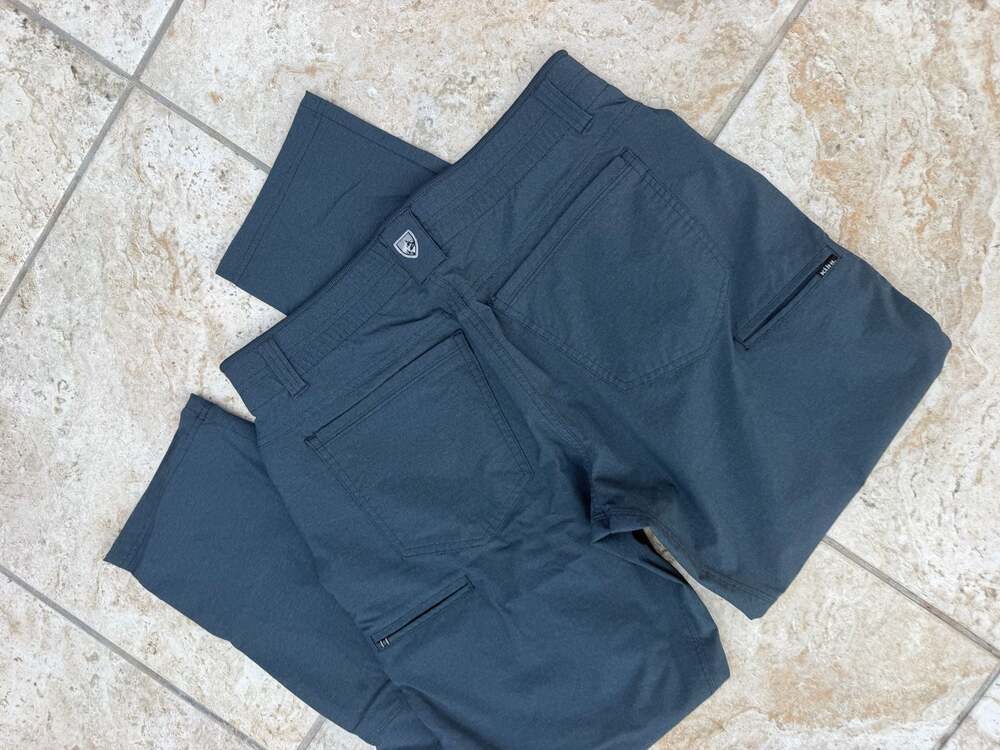 KÜHL Men's 5-Pocket Technical Hiking Pants - Charcoal Gray, 34x32